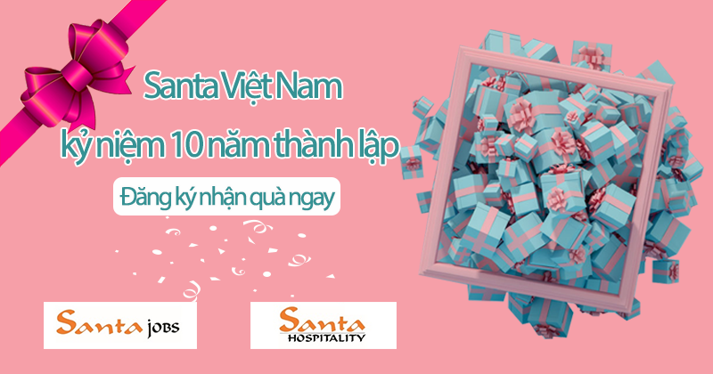 Santa Việt Nam kỷ niệm 10 năm thành lập - ngập quà tặng tri ân