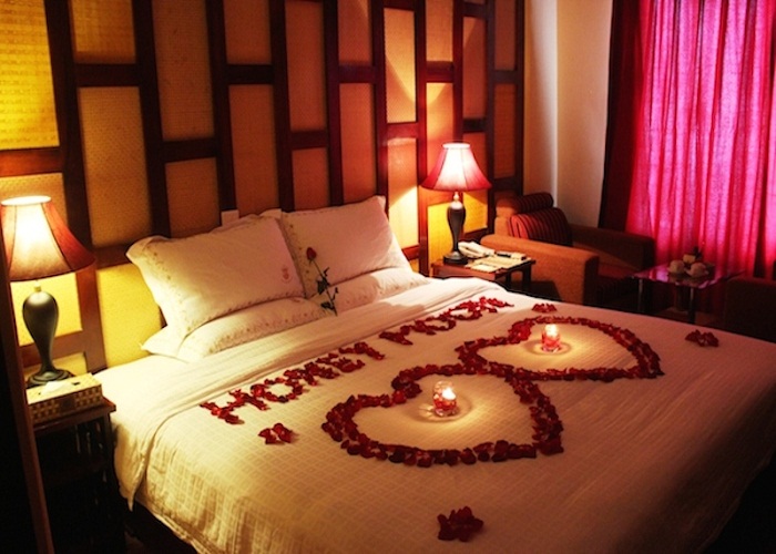 10+ kiểu trang trí giường Honeymoon đẹp dành cho khách sạn