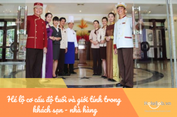 Hé lộ cơ cấu độ tuổi và giới tính trong khách sạn - nhà hàng