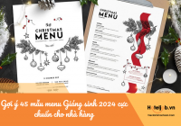 Gợi ý 45 mẫu menu Giáng sinh 2024 cực chuẩn cho nhà hàng