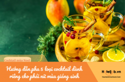 Hướng dẫn pha 5 loại cocktail dành riêng cho phái nữ mùa giáng sinh