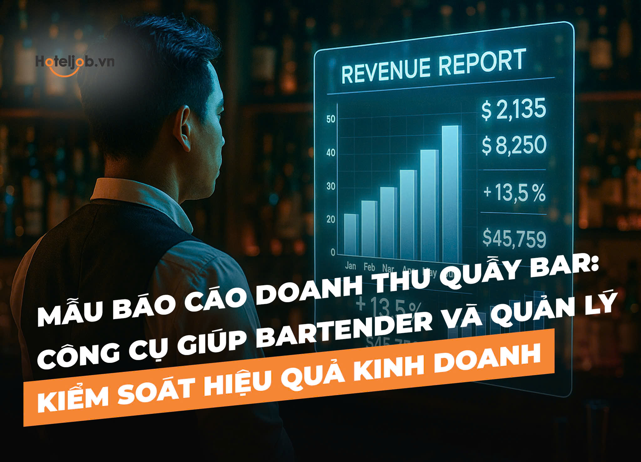 Mẫu báo cáo doanh thu quầy bar: Công cụ giúp Bartender và Quản lý kiểm soát hiệu quả kinh doanh