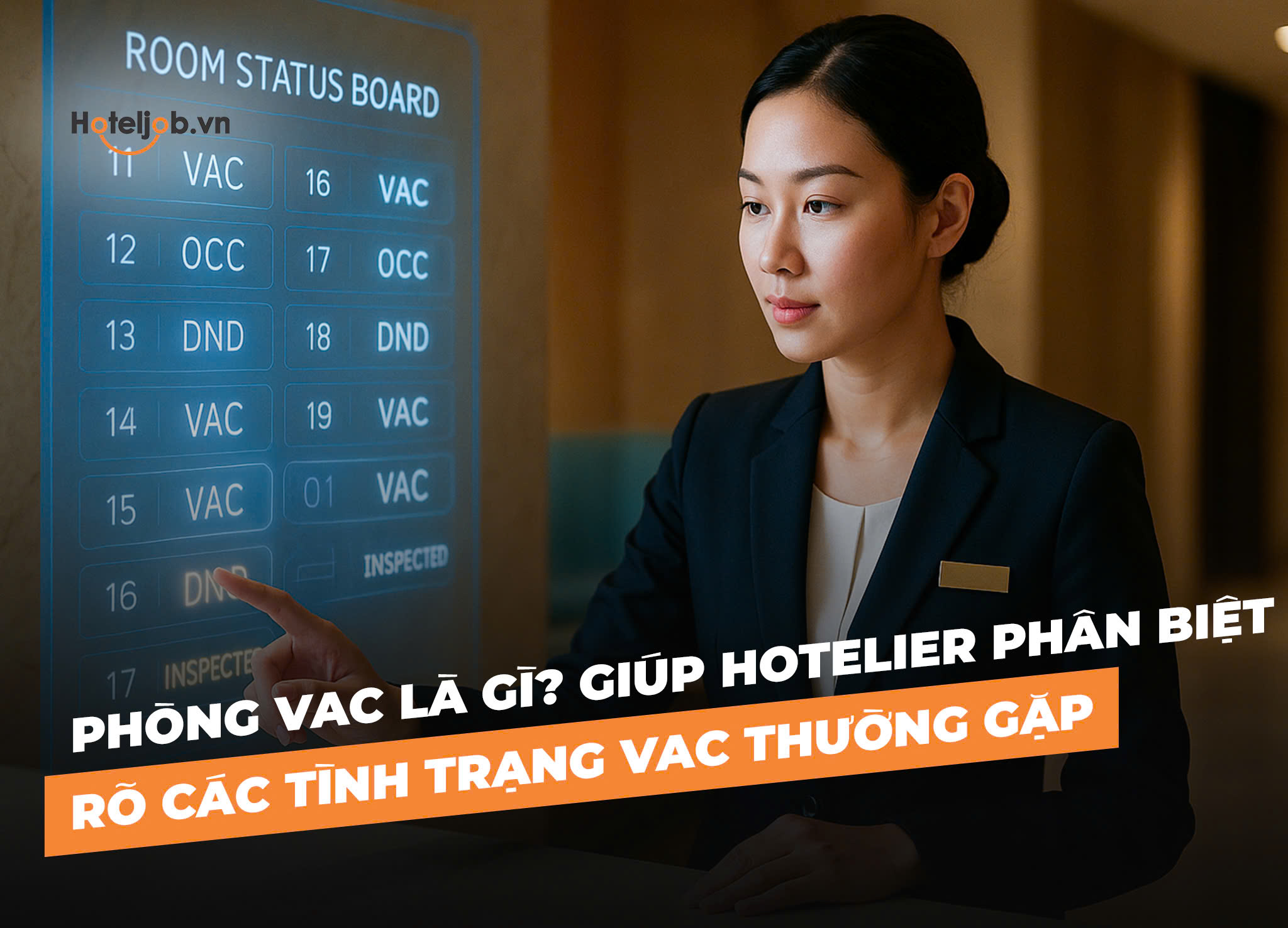 Phòng VAC là gì? Giúp Hotelier phân biệt rõ các tình trạng VAC thường gặp