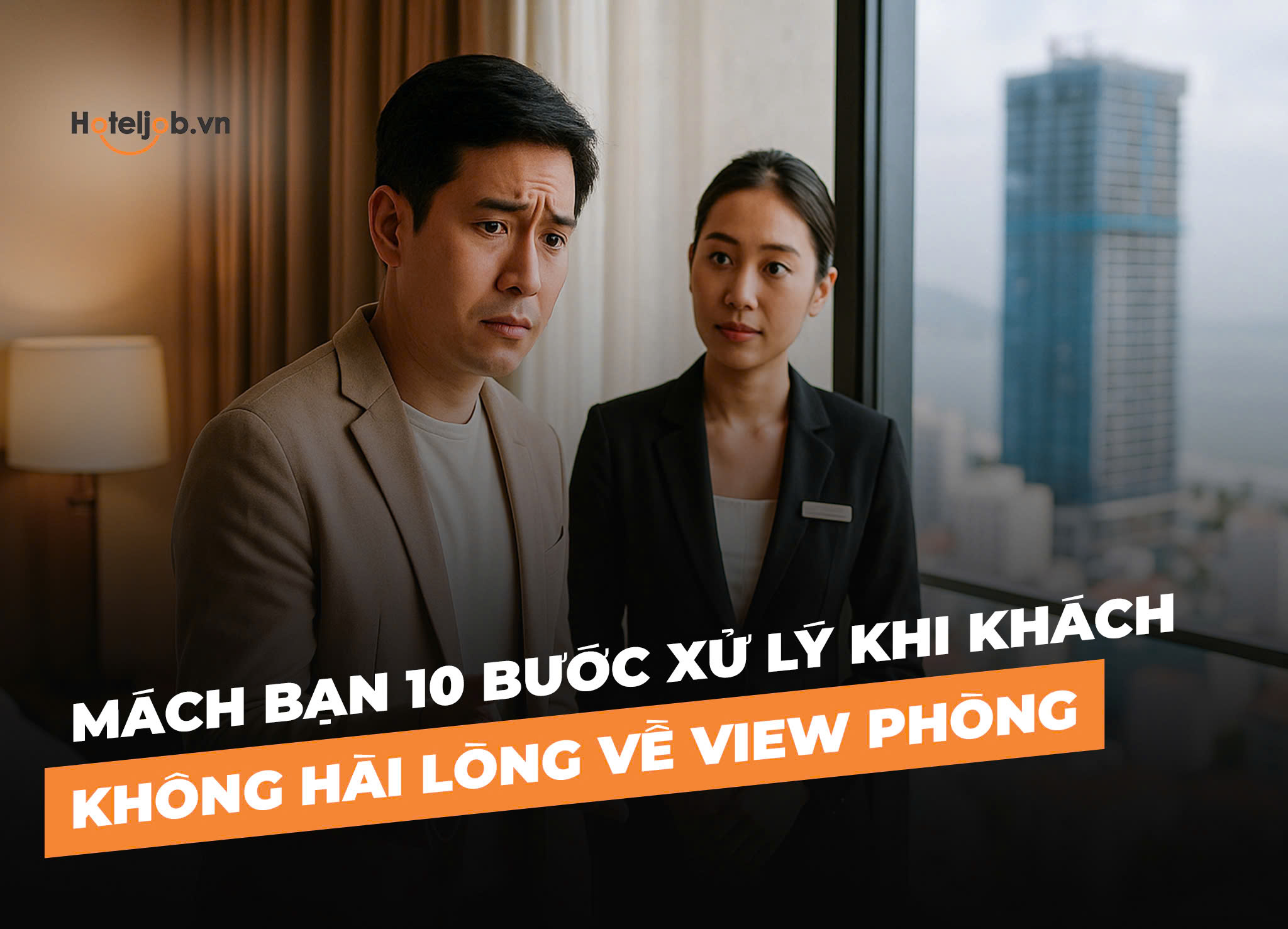 Mách bạn 10 bước xử lý khi khách không hài lòng về view phòng